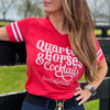 HofZ | Quarter Horse & Cocktails V-Neck T-Shirt